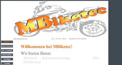 Desktop Screenshot of mbiketec.de