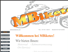 Tablet Screenshot of mbiketec.de